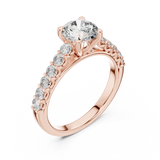 Gold Ring LR-0113, Rose Gold, view 2