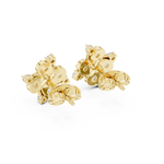 Gold Earrings 9-10004E, Yellow Gold, view 3