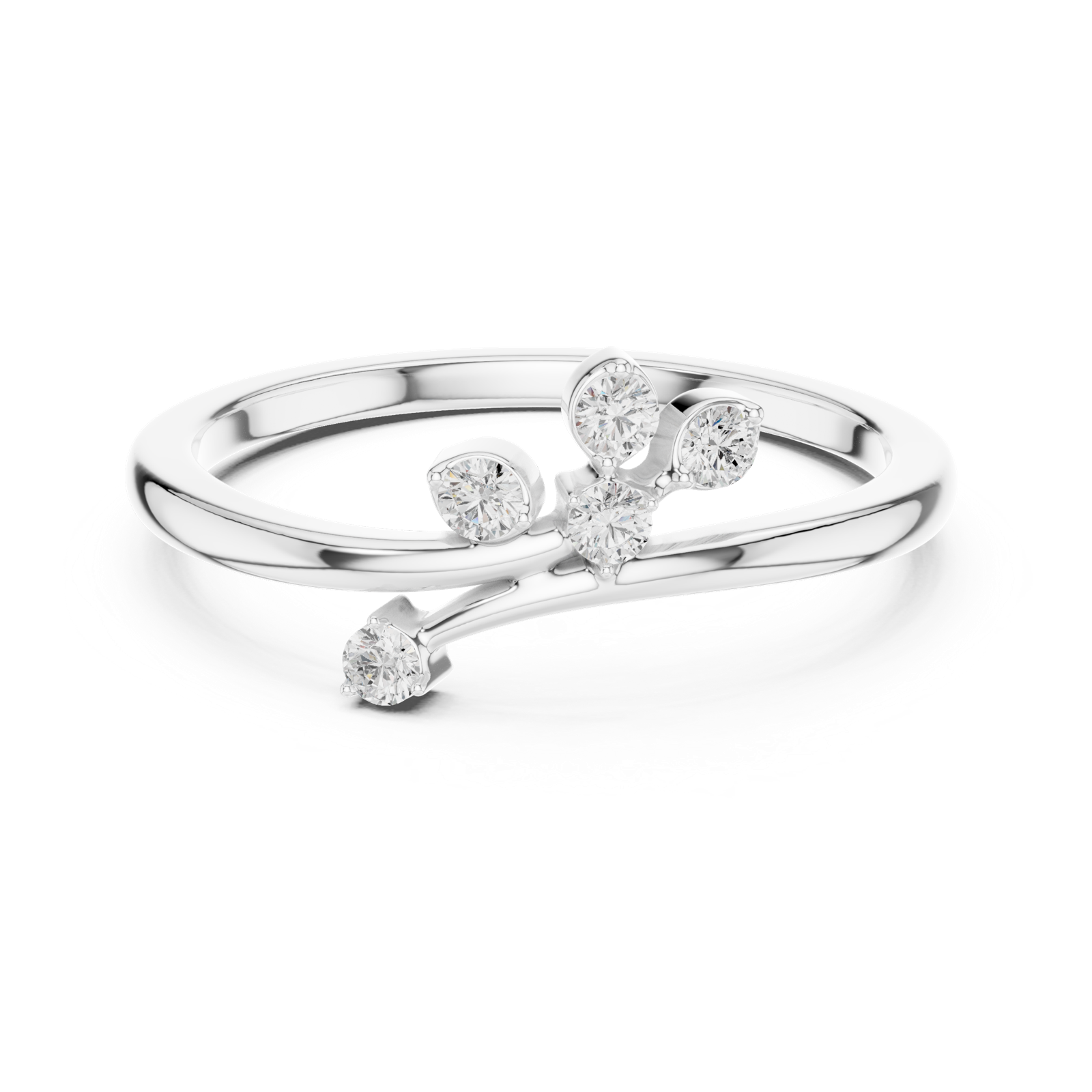 Gold Ring SBWR(45), White Gold, view 4
