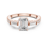 Gold Ring DDLR-1088, Rose Gold, view 4