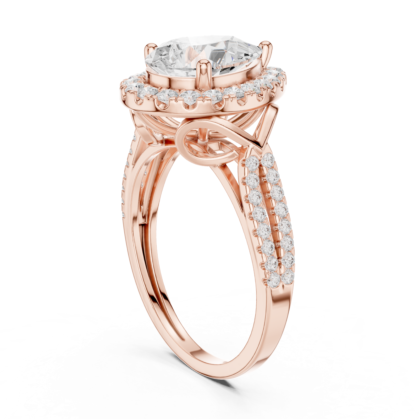 Gold Ring DDLR-397, Rose Gold