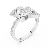 Gold Ring LR-01 (83), White Gold, view 2