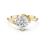 Gold Ring DDLR-804, Yellow Gold, view 4