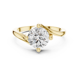 Gold Ring DDLR-804, Yellow Gold, view 4