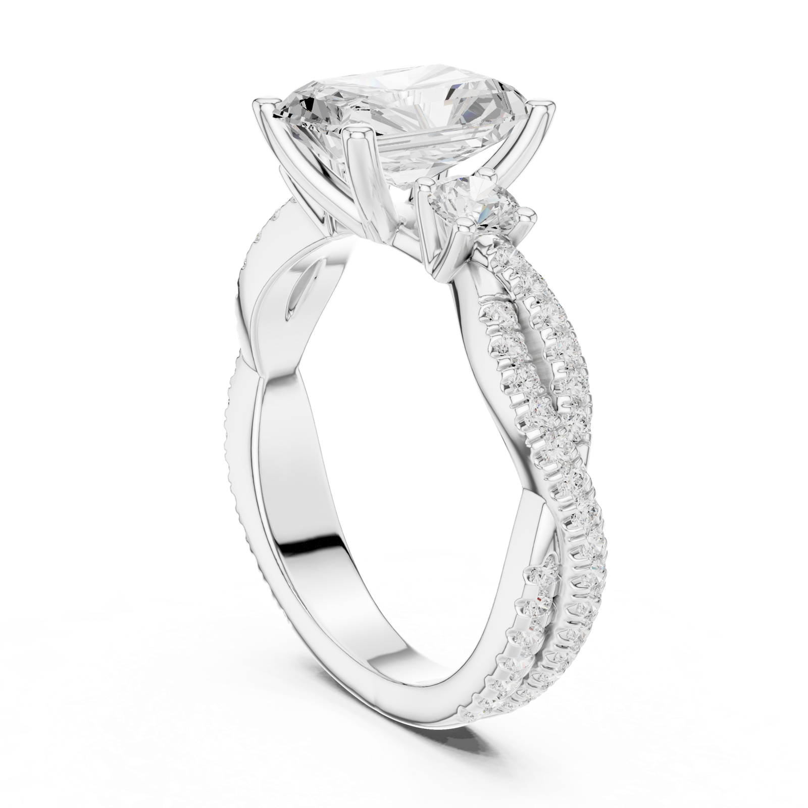 Gold Ring DDLR-1039, White Gold