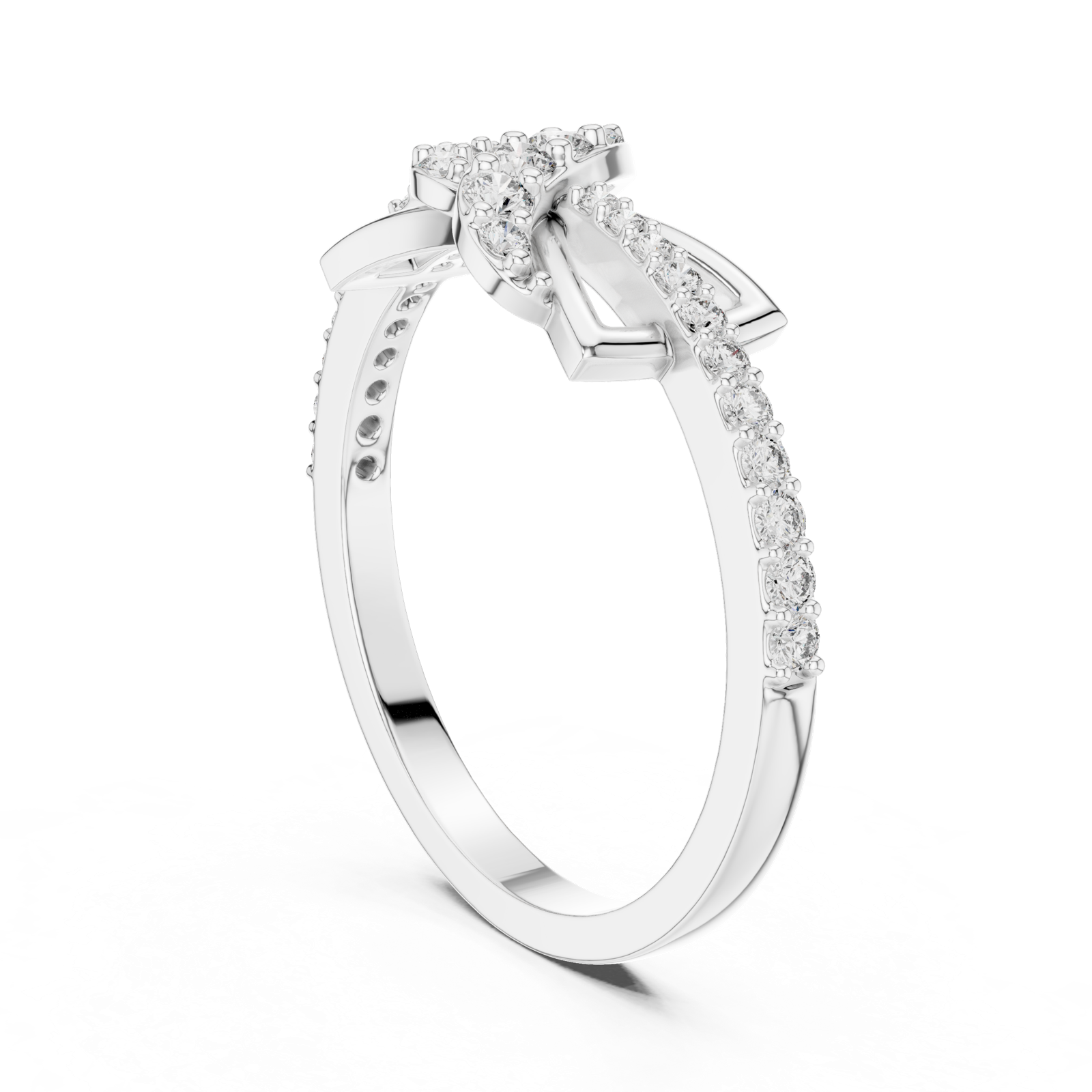 Gold Ring LR-01 (82), White Gold
