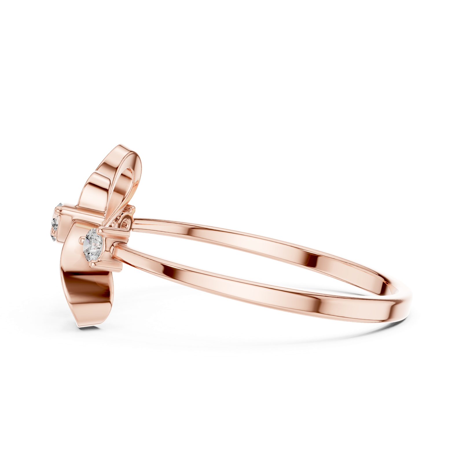Gold Ring 1 (244), Rose Gold, view 3