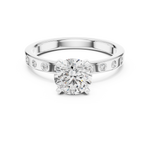 Gold Ring DDLR-189, White Gold, view 4