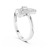 Gold Ring LR-01 (87), White Gold