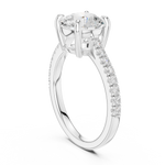 Gold Ring DDLR-882, White Gold, view 1