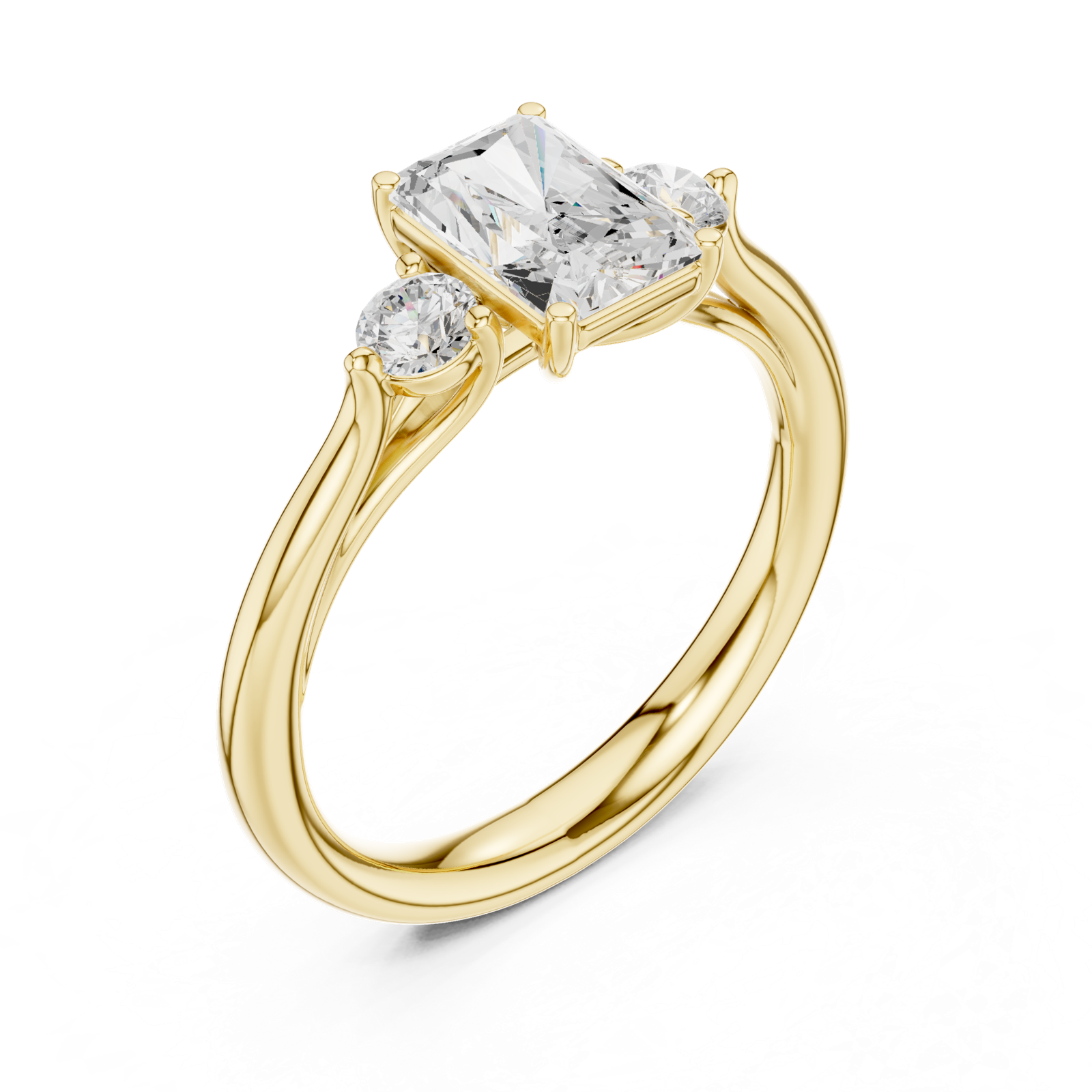 Gold Ring DDLR-725, Yellow Gold, view 2