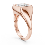Gold Jewelry L36-4, Princess center stone, Rose Gold, view 1