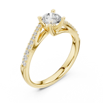 Gold Ring LR-0302, Yellow Gold, view 2