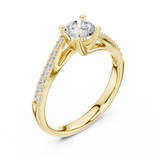 Gold Ring LR-0302, Yellow Gold, view 2