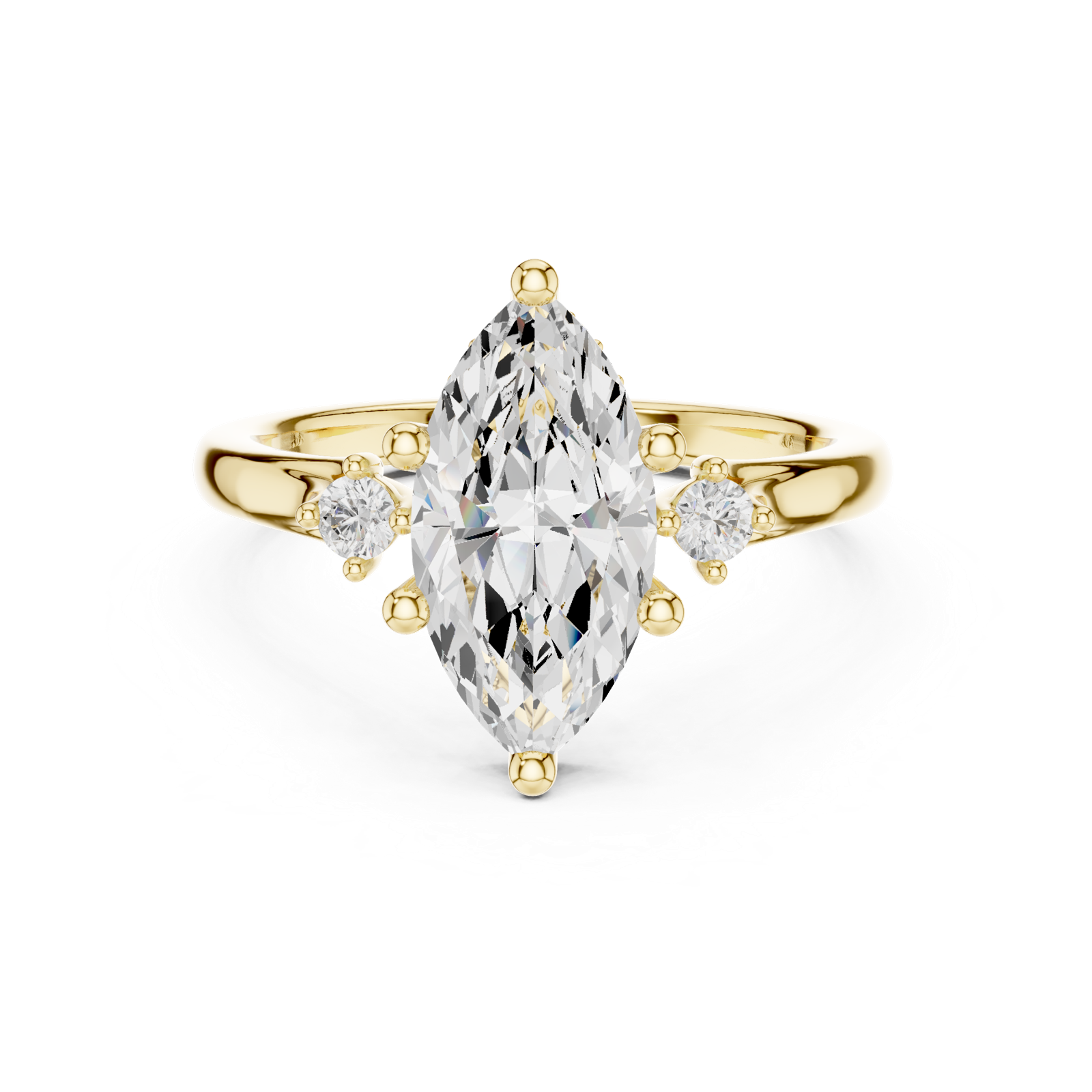 Gold Ring DDLR-972, Yellow Gold