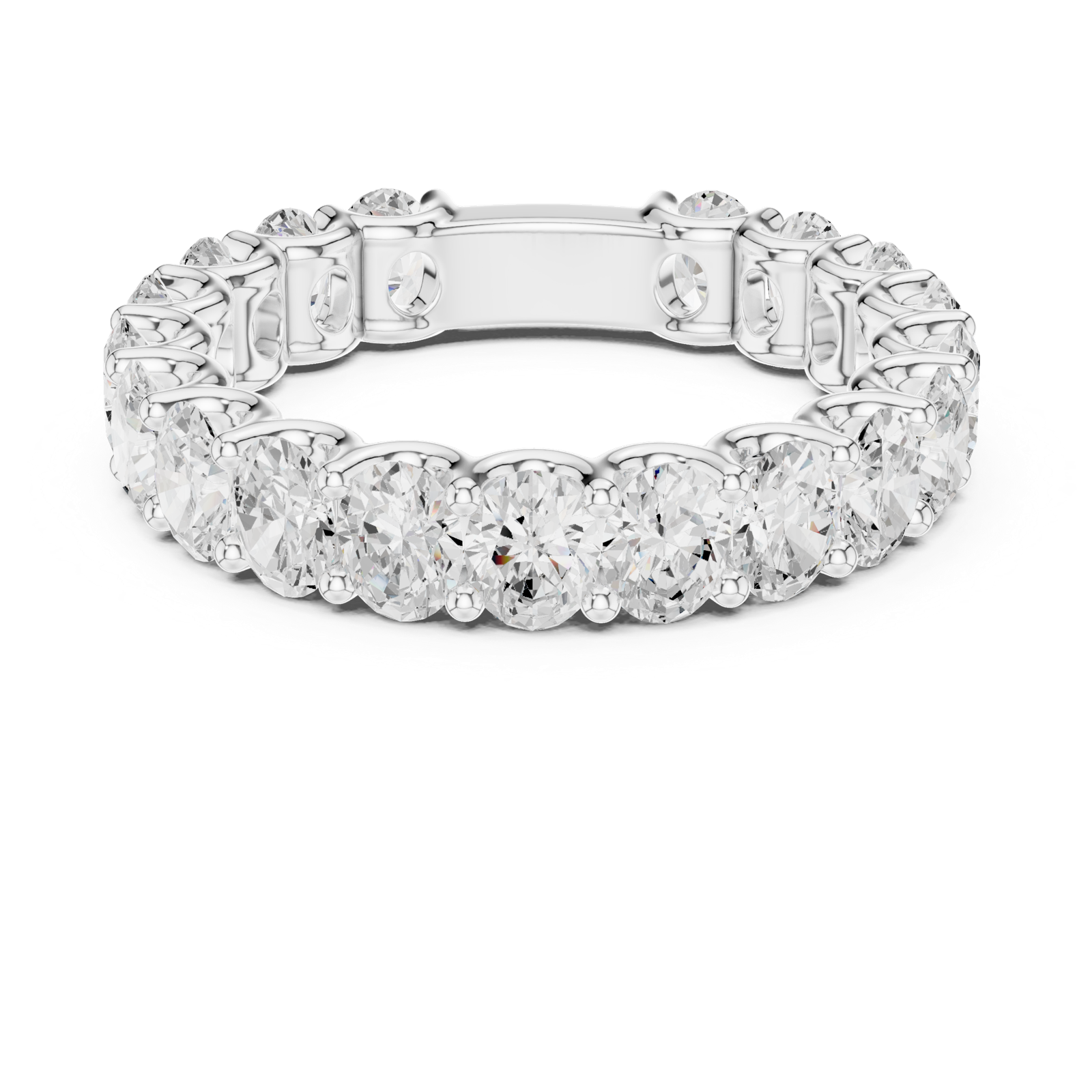 Gold Ring DDLR-695, White Gold, view 4