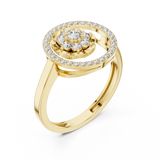 Gold Ring ALR-154, Yellow Gold, view 2