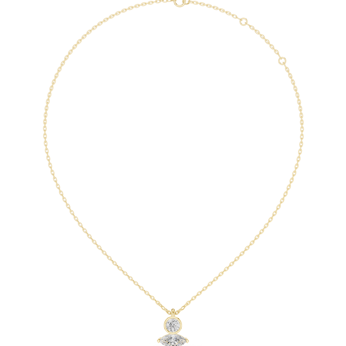 Gold Necklace SBWN (55), Yellow Gold, view 4