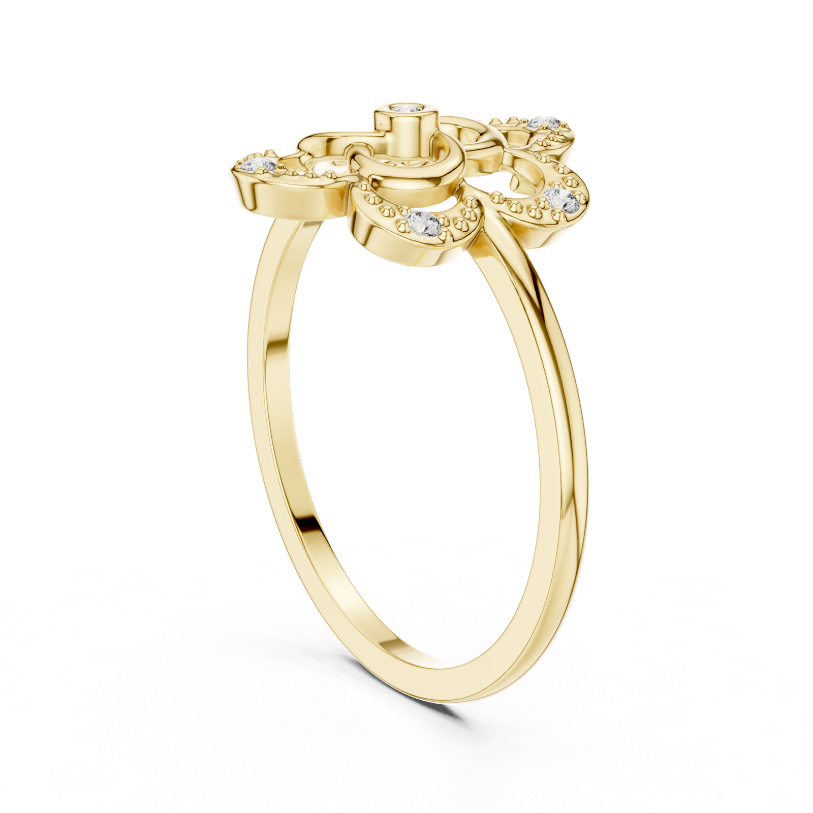 Gold Ring DR-6255, Yellow Gold