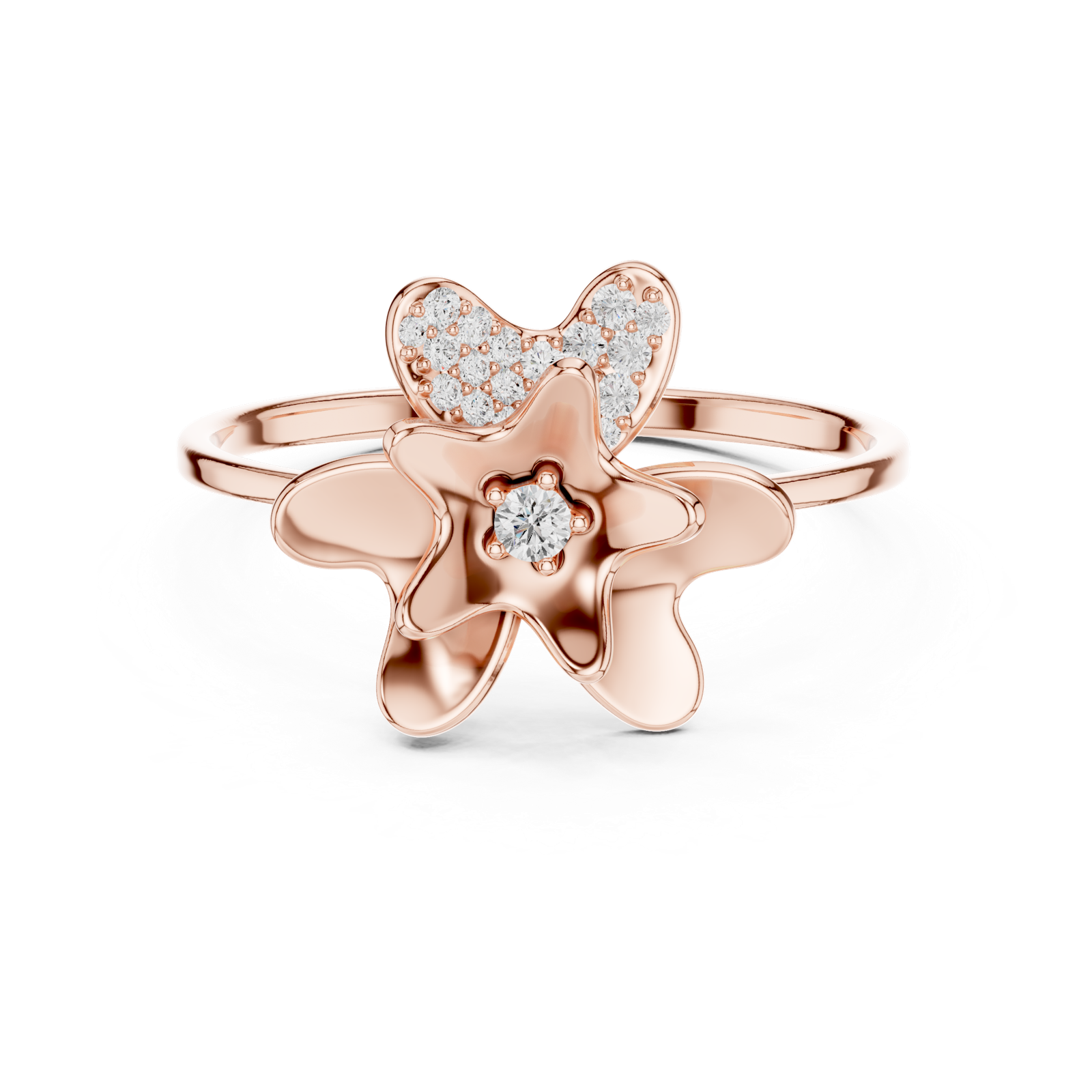Gold Ring 1 (118), Rose Gold, view 4