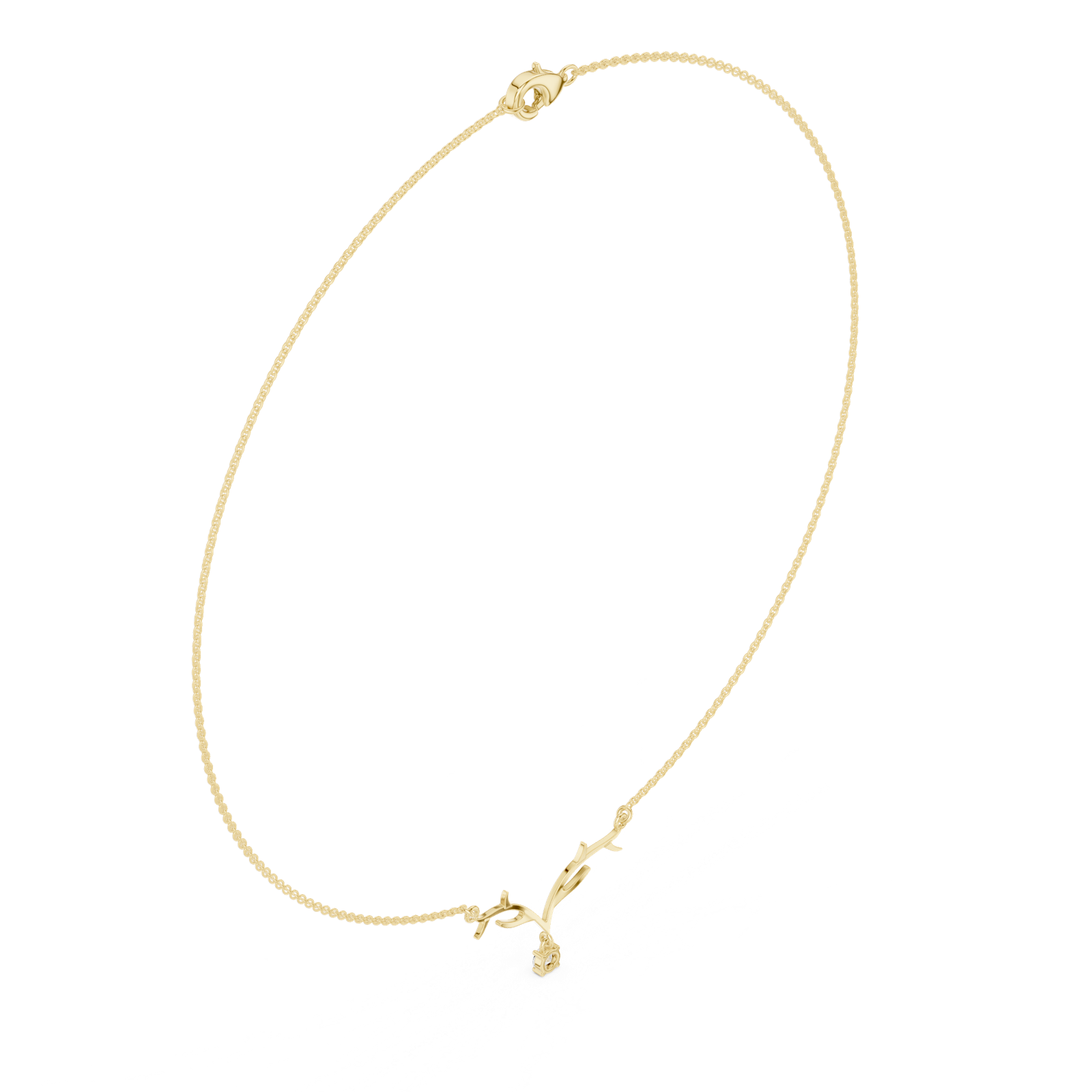 Gold Necklace SBWN (33), Yellow Gold, view 2