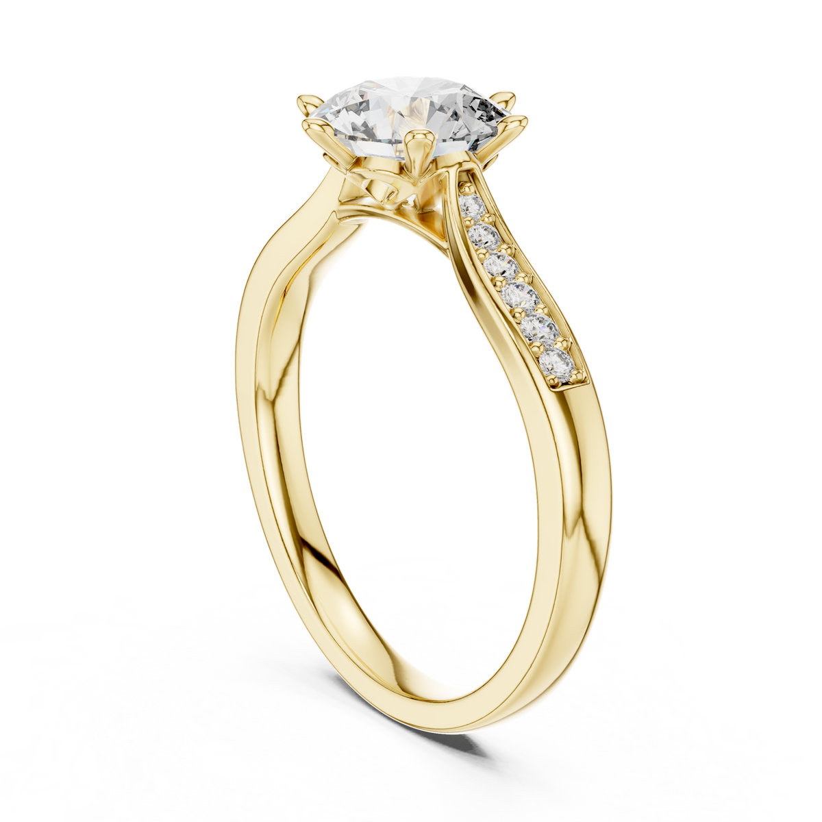 Gold Ring 00001L (37), Yellow Gold, view 1