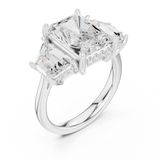 Gold Ring DDLR-746, White Gold, view 2