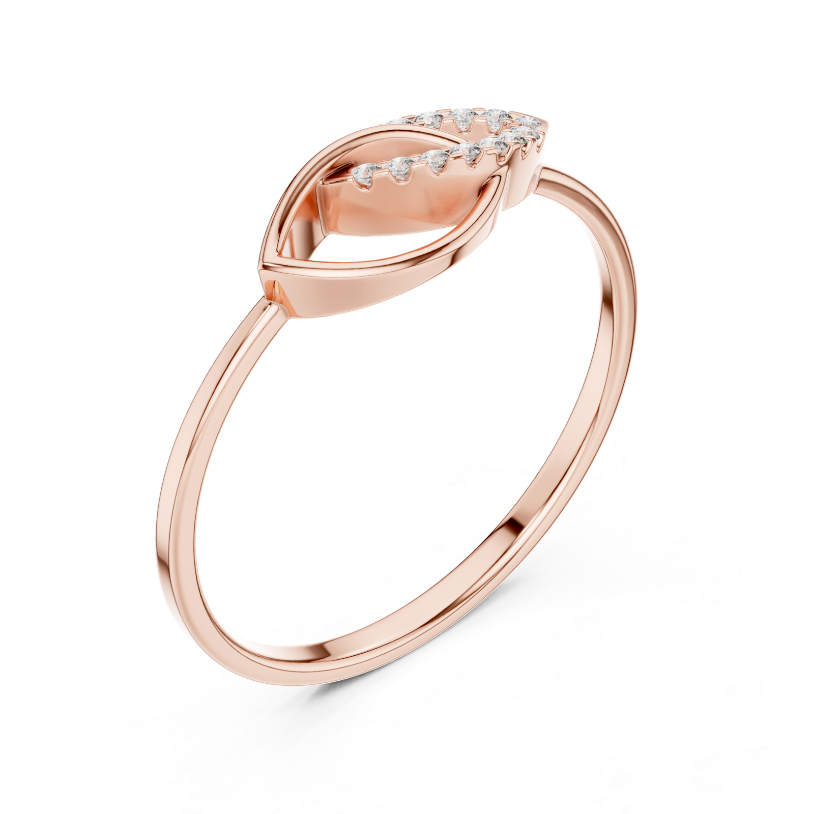 Gold Ring 1 (245), Rose Gold, view 2