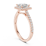 Gold Ring DDLR-919, Rose Gold, view 1