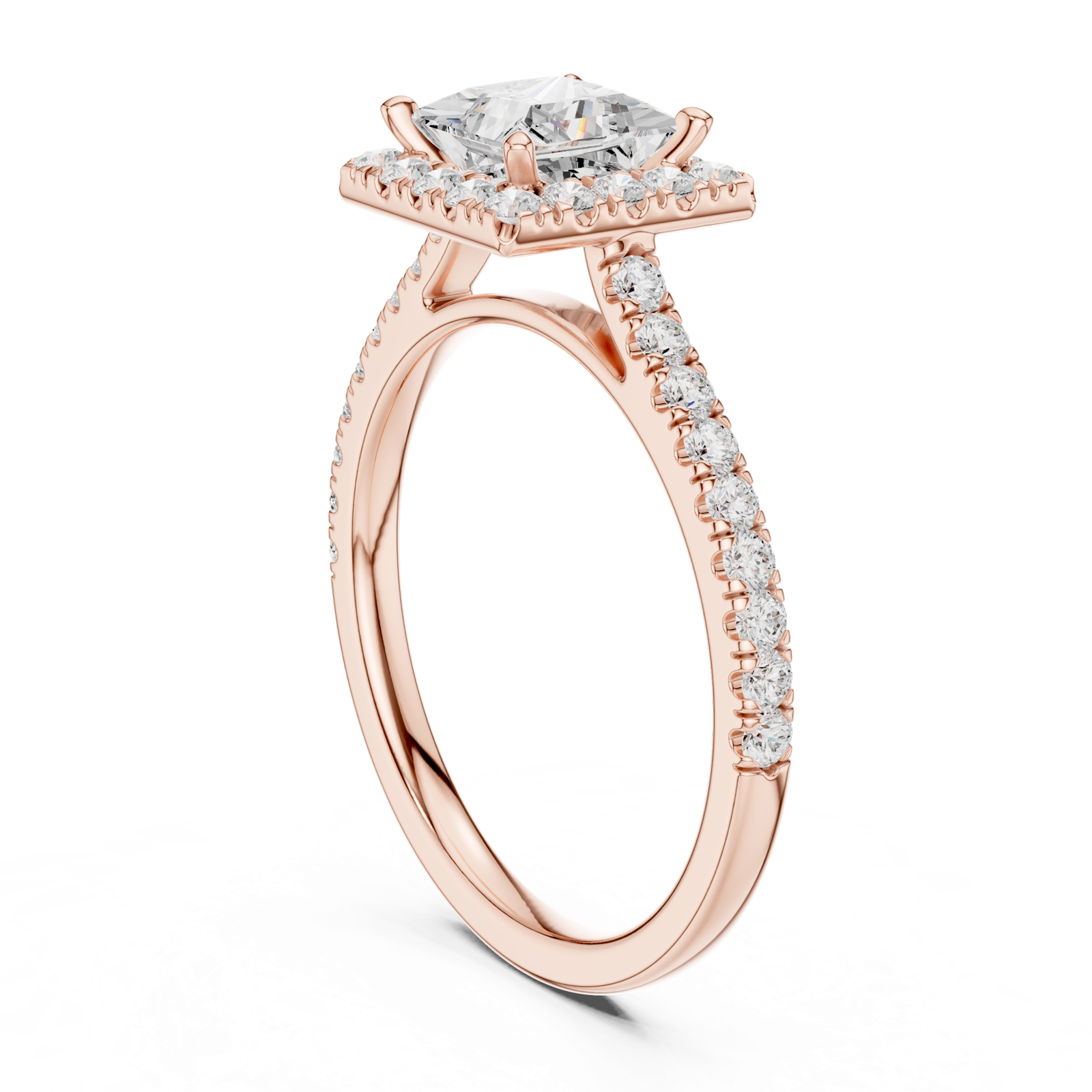 Gold Ring DDLR-919, Rose Gold, view 1