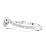 Gold Ring DDLR-433, White Gold, view 3
