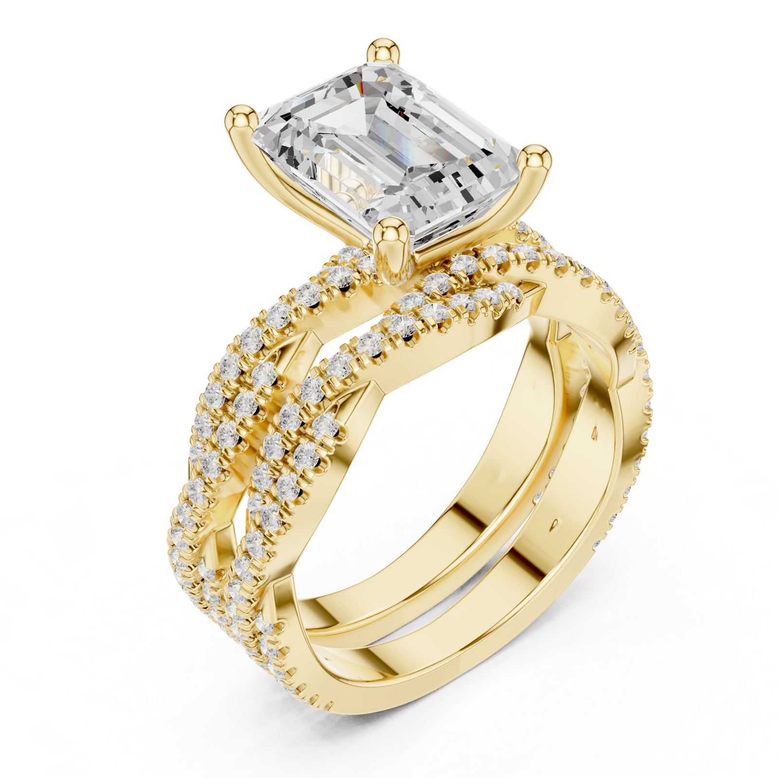 Gold Ring DDLR-300, Yellow Gold, view 2