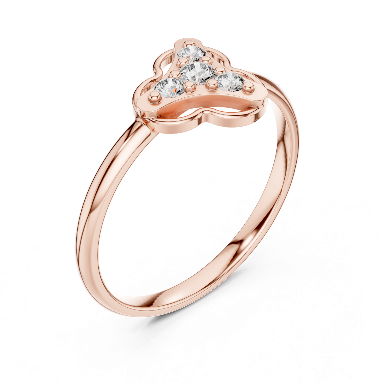 Gold Ring Ledis Ring, Rose Gold, view 2