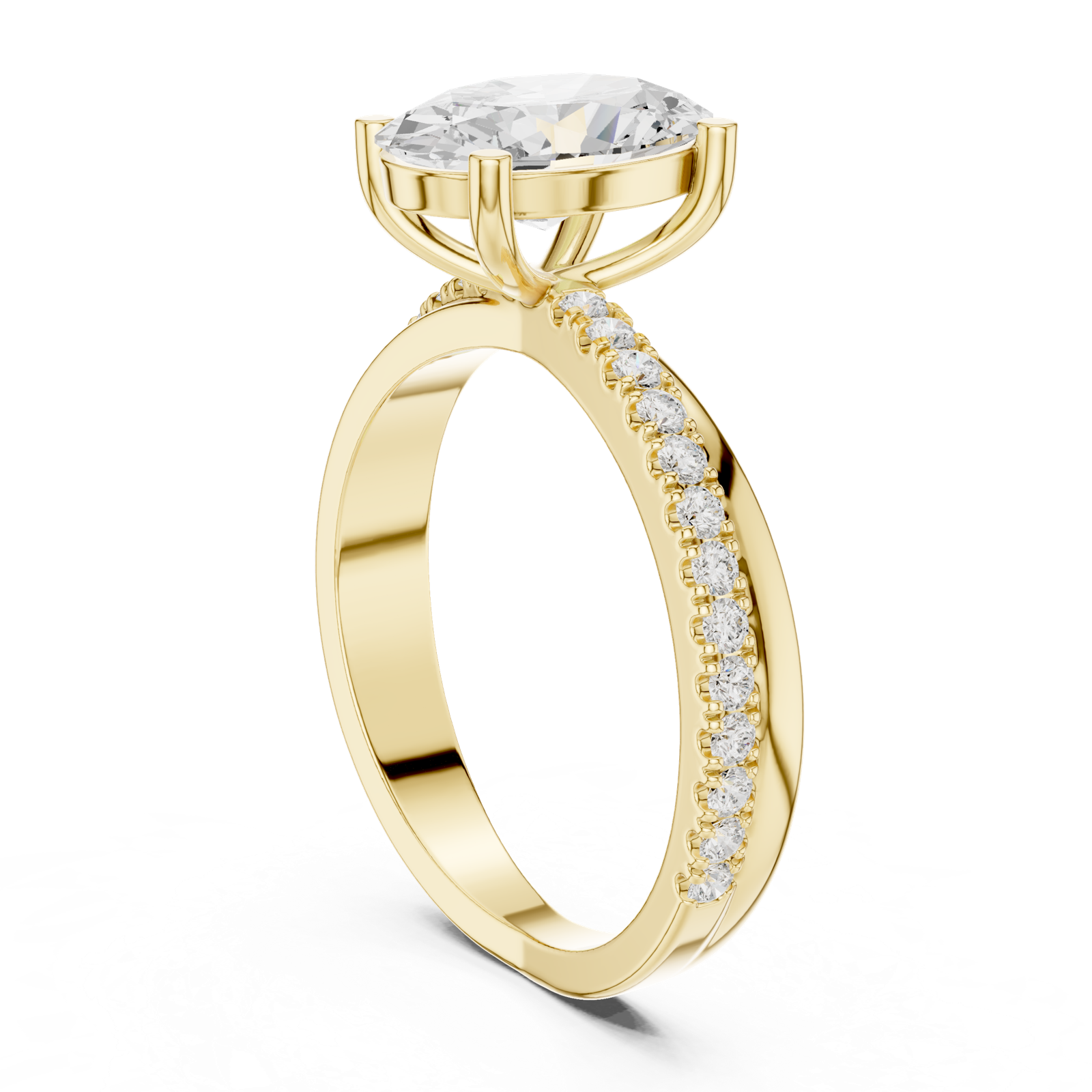 Gold Ring DDLR-358, Yellow Gold