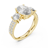 Gold Ring L03-689, Yellow Gold, view 2