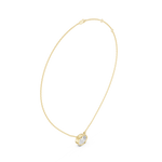 Gold Jewelry DDPO-007, Oval center stone, Yellow Gold, view 1