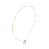 Gold Jewelry DDPO-007, Oval center stone, Yellow Gold, view 1