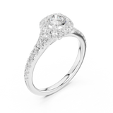 Gold Ring LR-0239, White Gold, view 2