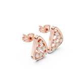 Gold Earrings SBER(21), Rose Gold, view 1