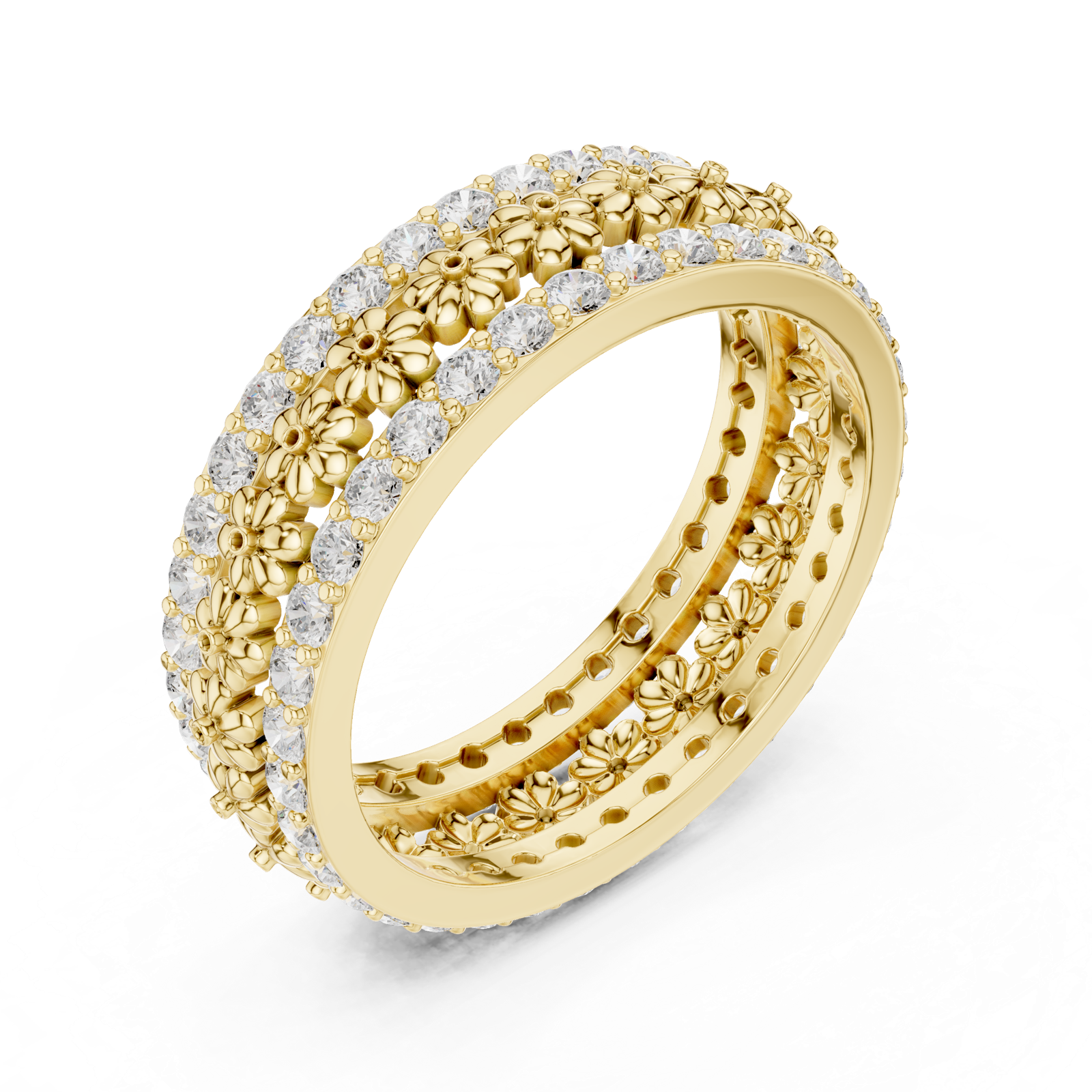 Gold Ring R40, Yellow Gold, view 2