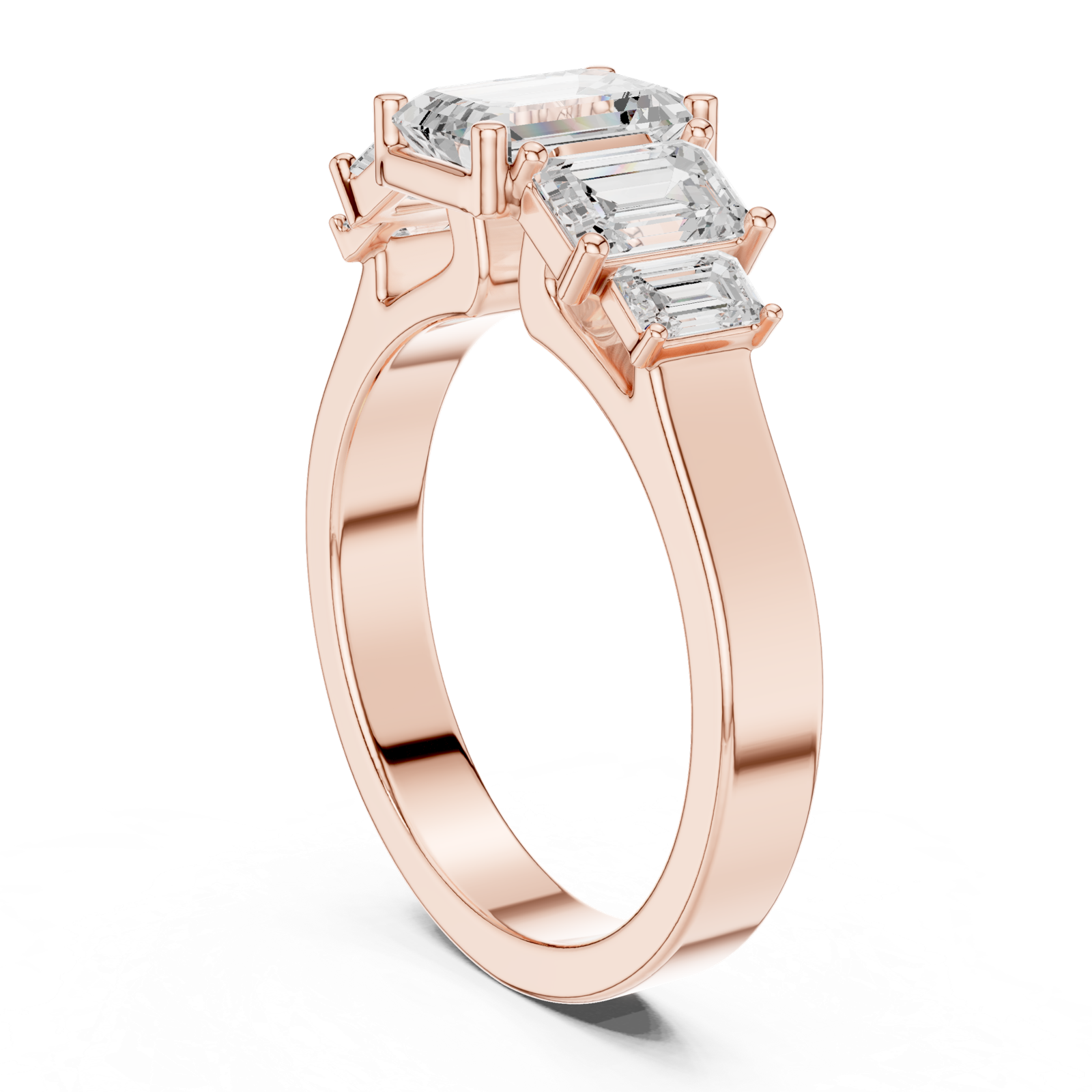 Gold Ring DDLR-1074, Rose Gold, view 1