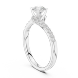 Gold Ring LR-0320, White Gold, view 1