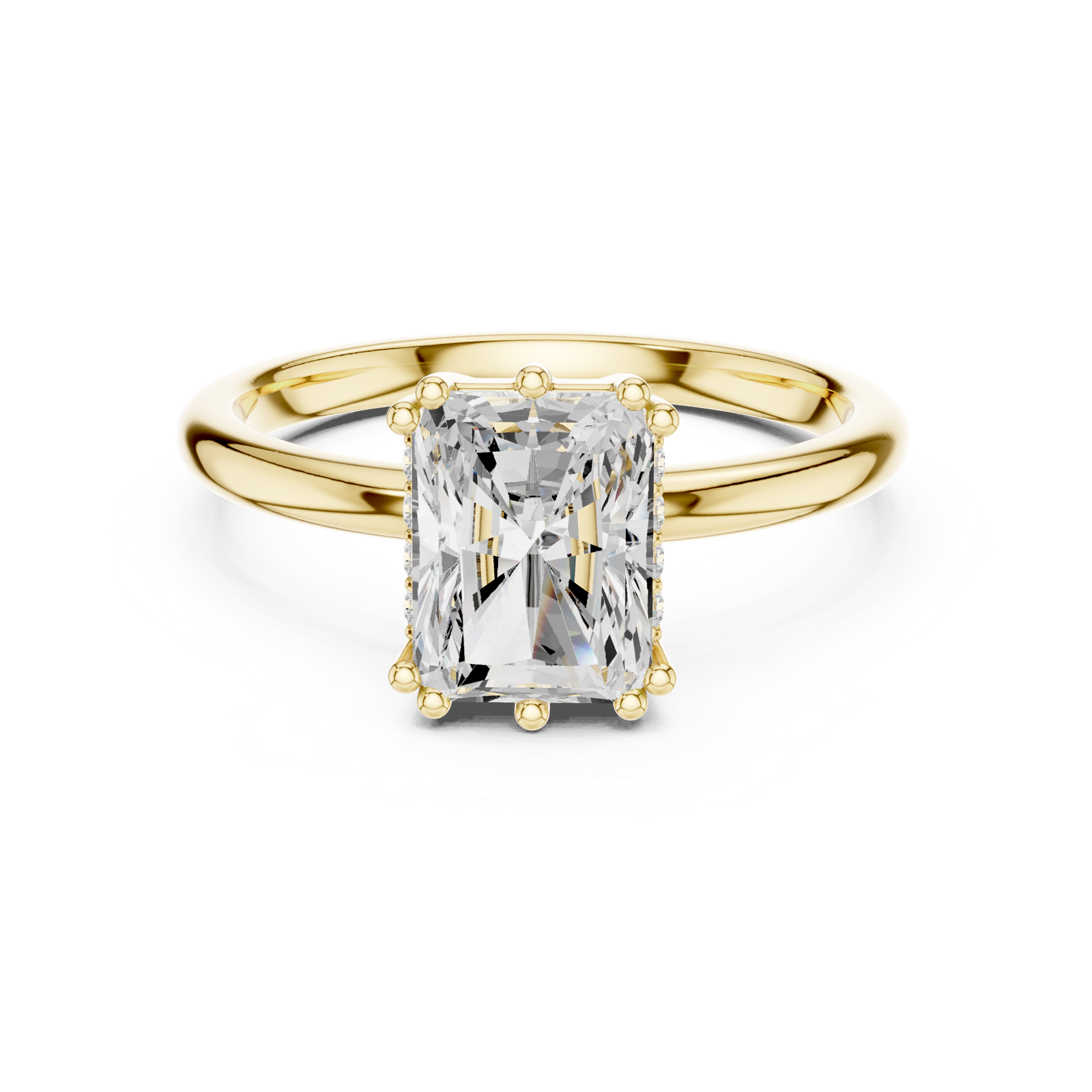 Gold Ring DDLR-930, Yellow Gold, view 4