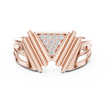 Gold Ring LR-01 (38), Rose Gold, view 4