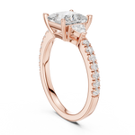 Gold Ring DDLR-861, Rose Gold, view 1