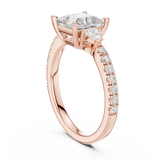 Gold Ring DDLR-861, Rose Gold, view 1