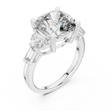 Gold Ring DDLR-195, White Gold, view 2
