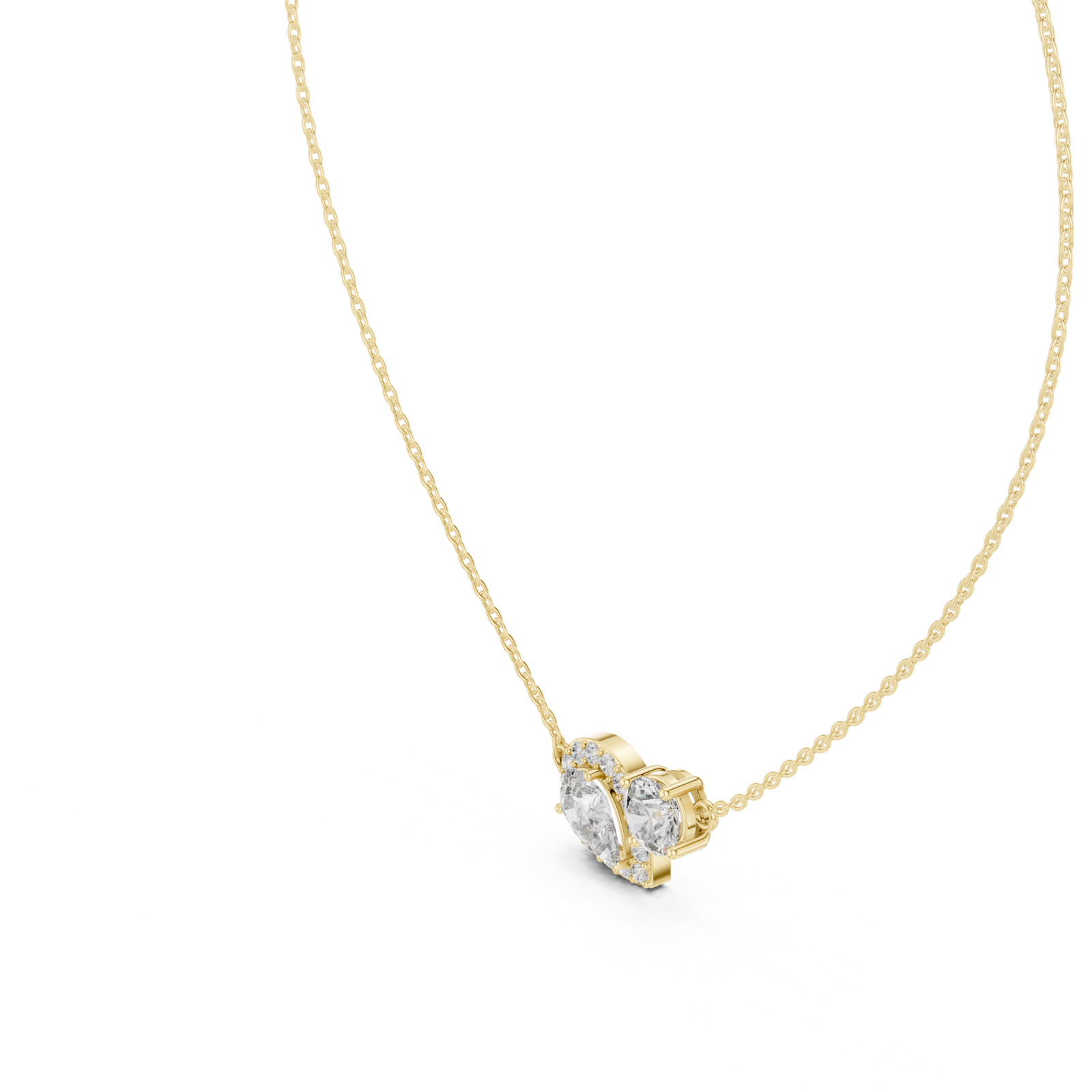 Gold Pendant GPD-0019, Yellow Gold, view 2
