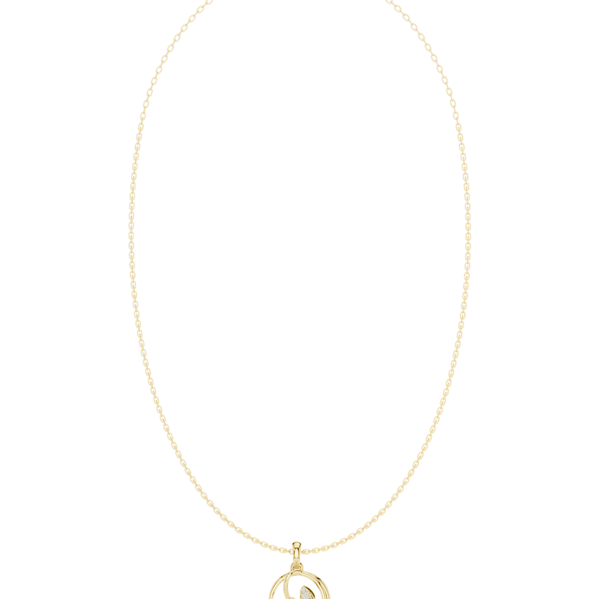 Gold Necklace SBWN (45), Yellow Gold, view 4
