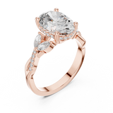 Gold Pendant 9-10017L_22, Rose Gold, view 2